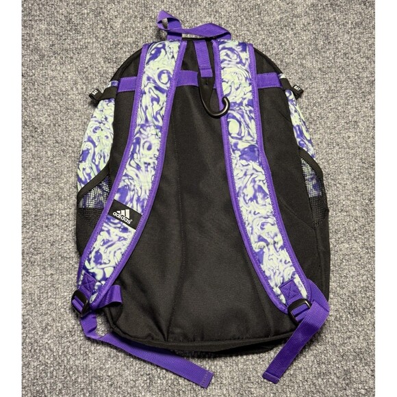 Adidas Backpack Bat Equipment Bag Pockets Softball Women’s Black Purple One Size - Picture 2 of 8